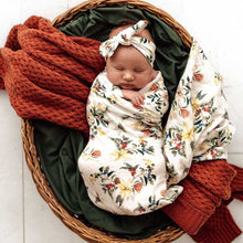 Load image into Gallery viewer, Festive Berry Organic Muslin Wrap - Limited Edition
