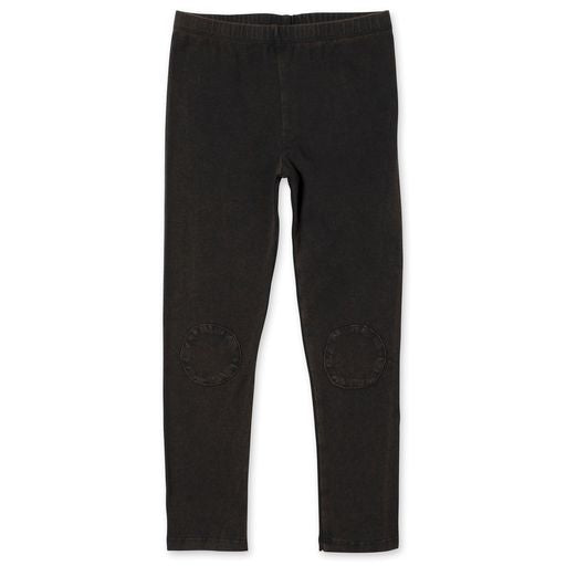 Blasted Patch Tights - Black Wash