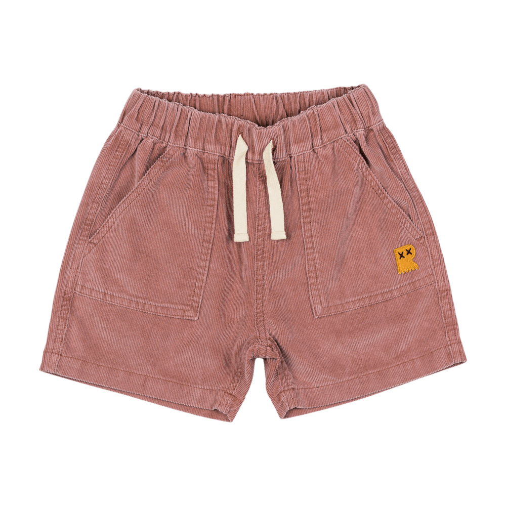Cord Shorts - Washed Brown