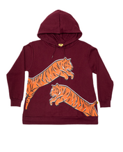 Load image into Gallery viewer, Jumper - Leaping Tiger Maroon
