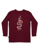 Load image into Gallery viewer, Bandits Tee Long Sleeve - Red Viper Maroon
