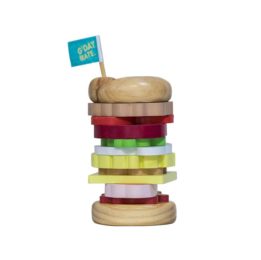 Wooden Australian Stacking Burger