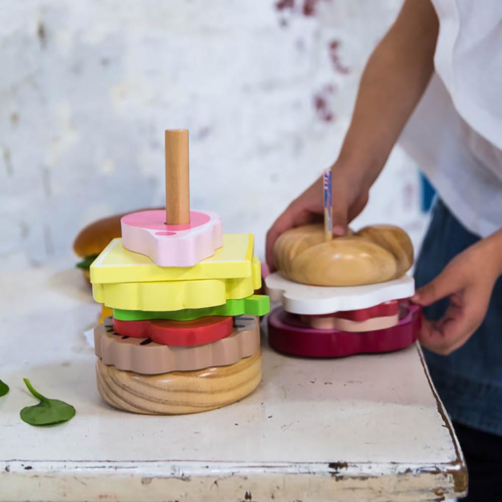 Wooden Australian Stacking Burger