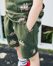 Load image into Gallery viewer, Burgers on the Shorts - Army Green
