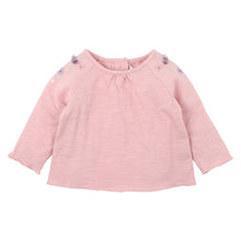 Load image into Gallery viewer, Ella Embroidered Tee - Dusky Pink
