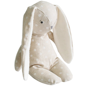 Floppy Bunny - Linen White Spot