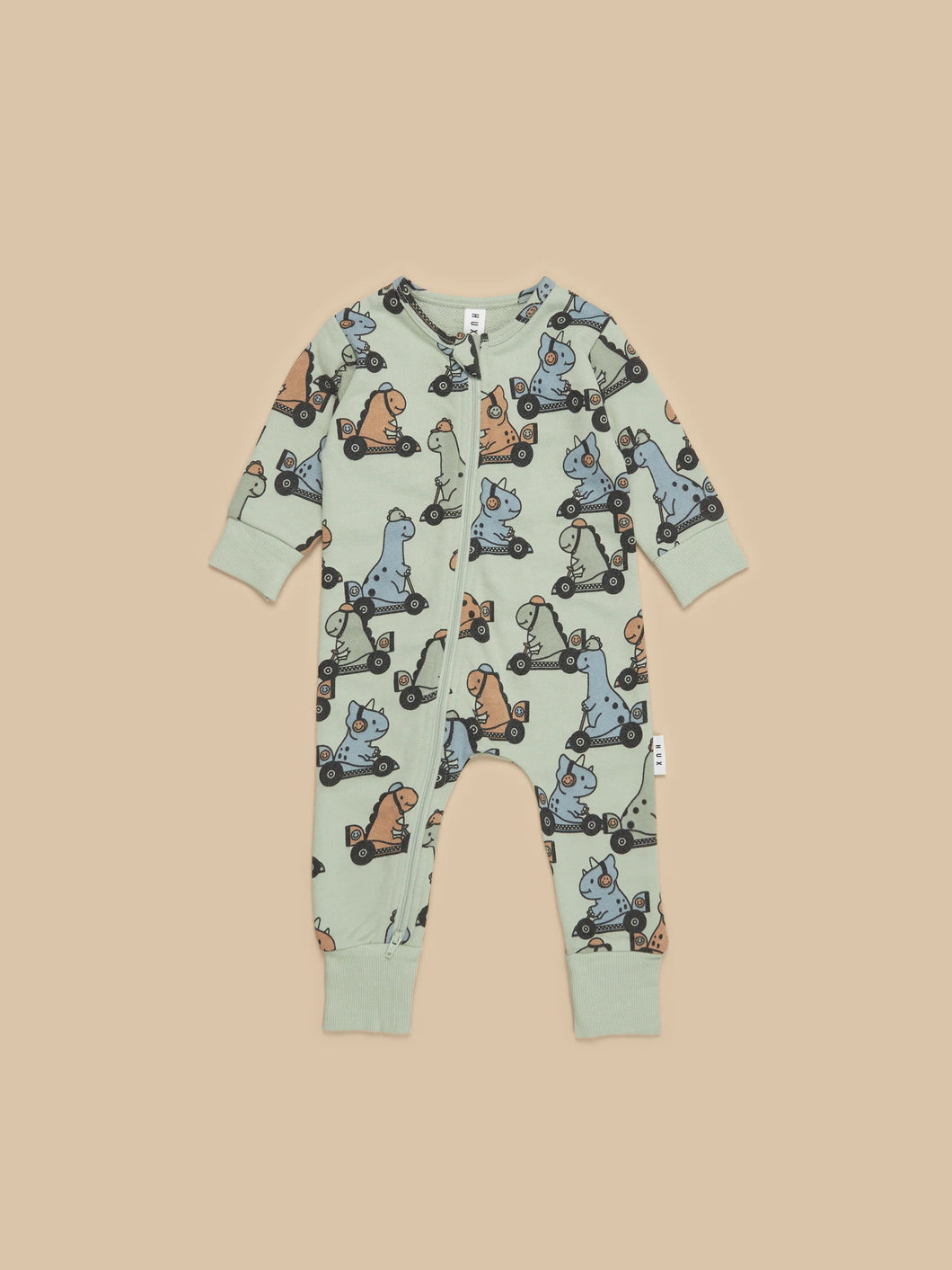 Dino Racer Zip Romper