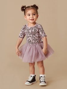 Jaguar Rib Short Sleeve Ballet Dress