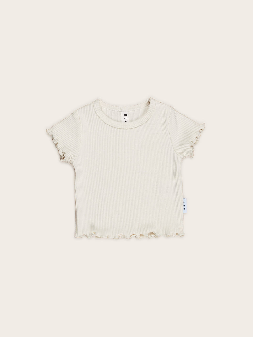 Rib Tee - Almond Milk