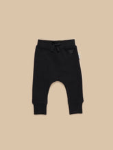 Load image into Gallery viewer, Black Fleece Drop Crotch Pant
