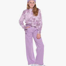 Load image into Gallery viewer, Wide Leg Lilac Fleece Joggers
