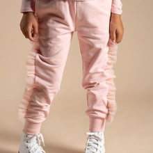 Load image into Gallery viewer, Glitter Ruffles Track Pants
