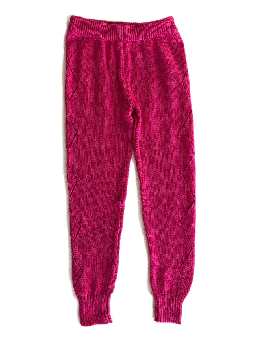 Knitted Leggings - Electric Pink