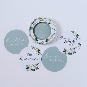 Milestone Cards (Reversible) - Eucalypt & Sage