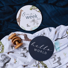 Load image into Gallery viewer, Milestone Cards (Reversible) - Safari &amp; Navy
