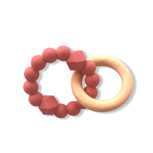 Moon Teether - Dusky Pink