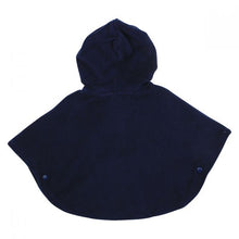 Load image into Gallery viewer, Navy Hooded Ponco

