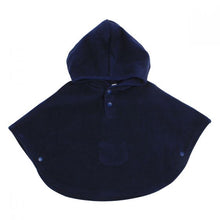Load image into Gallery viewer, Navy Hooded Ponco
