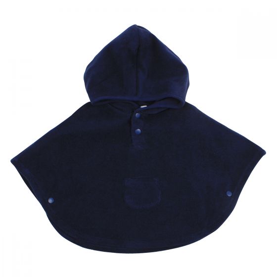 Navy Hooded Ponco