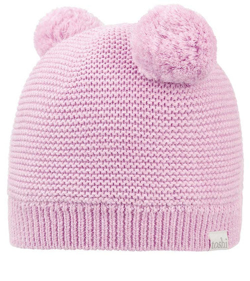Organic Beanie - Snowy Lavender