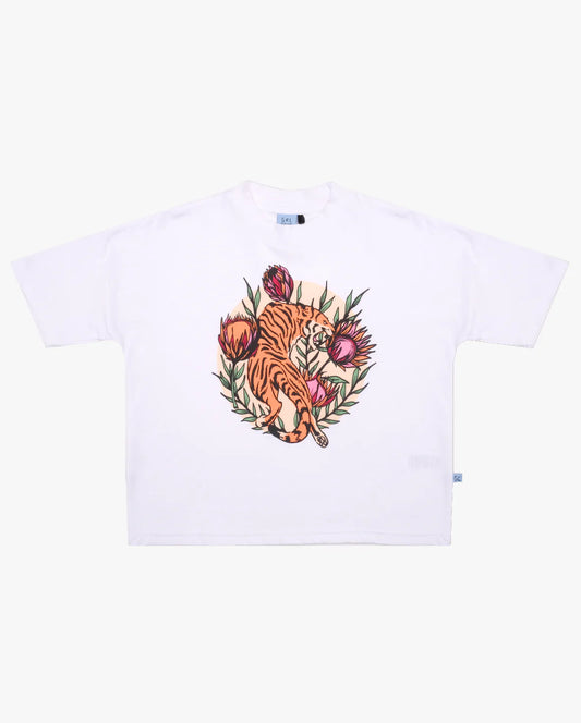 Queen of the Jungle Tee - White