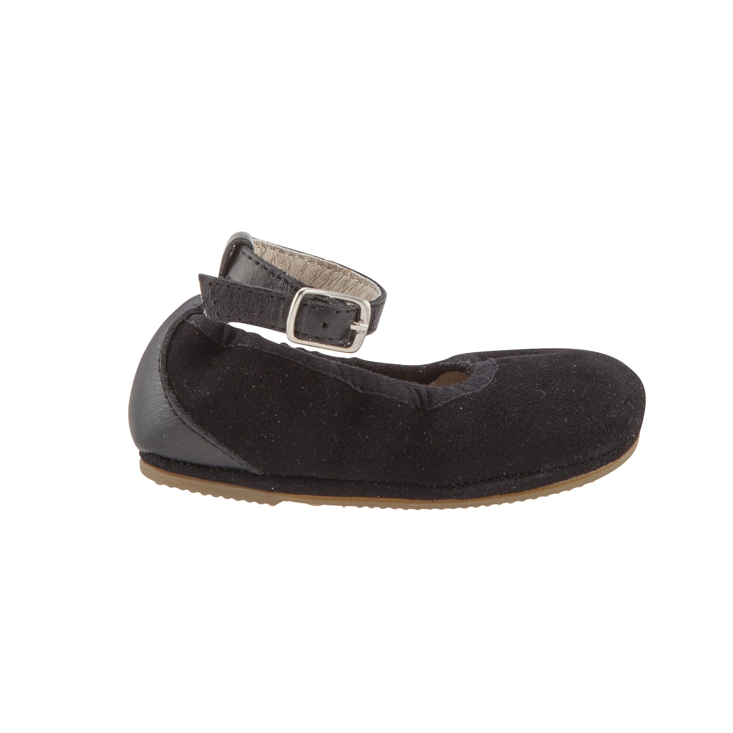 Schmick Flat - Black Suede/Black