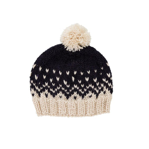 Snowflake Beanie - Navy