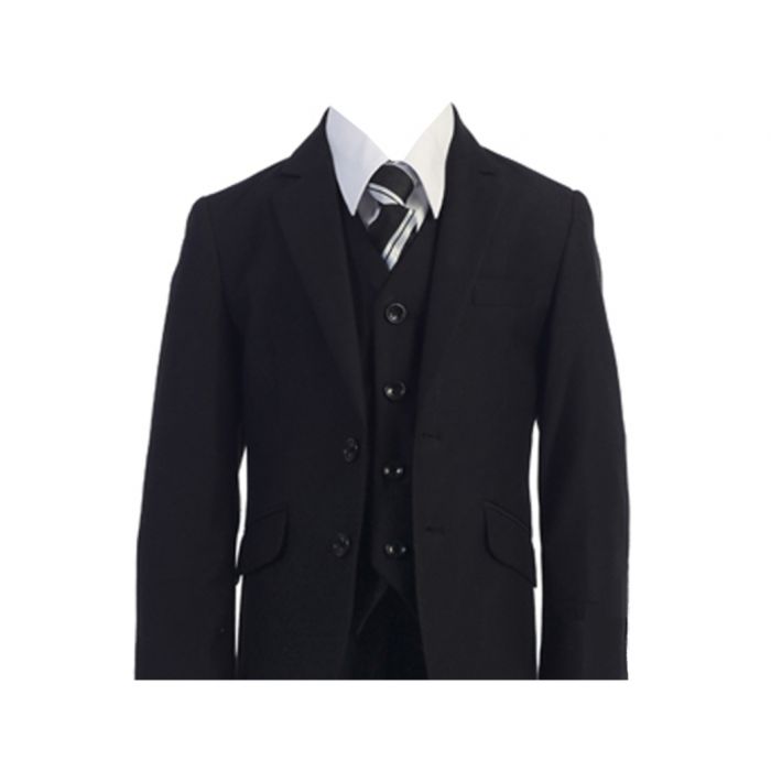 Tailored Slim Fit Suit (5pc)- Black