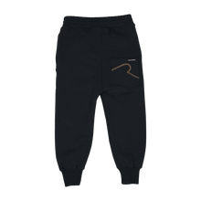 Load image into Gallery viewer, BLACK GROMMET TRACK PANTS
