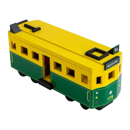 Wooden Melbourne Tram Toy