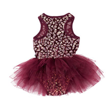 Load image into Gallery viewer, Triangle Sequin Leopard - Plum
