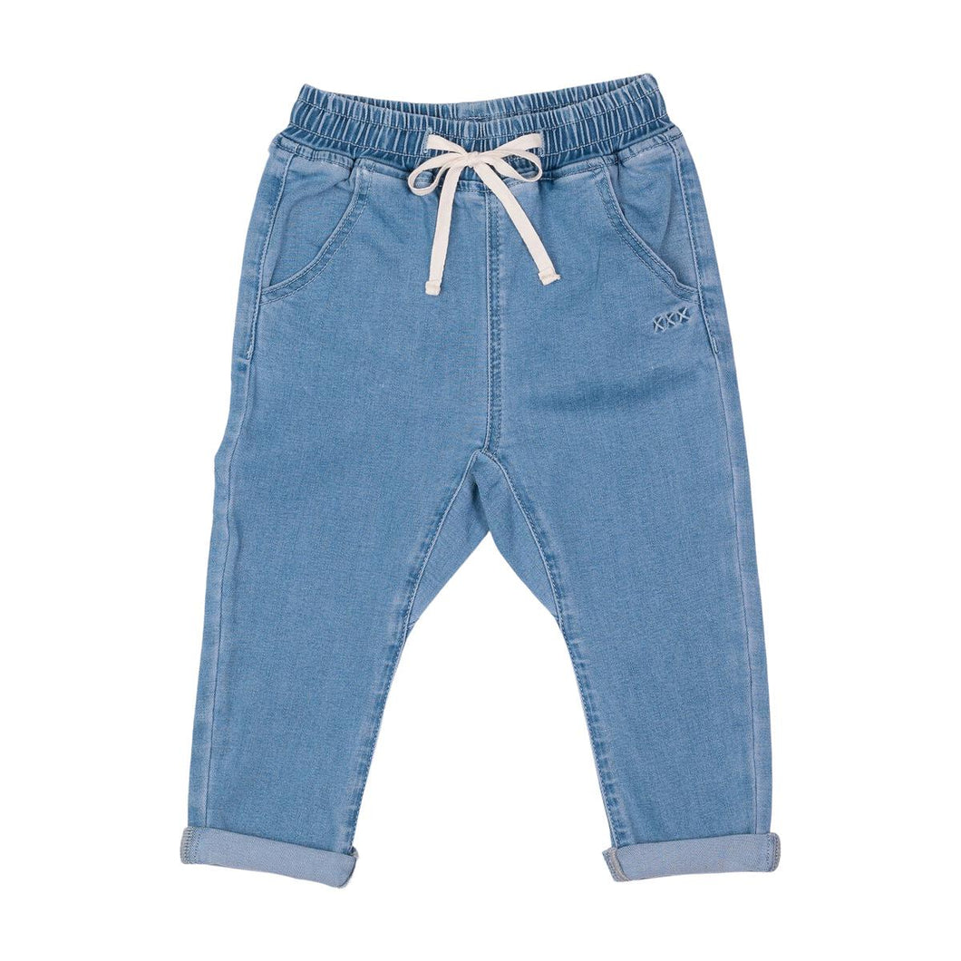 Slouch Jeans - Washed Blue