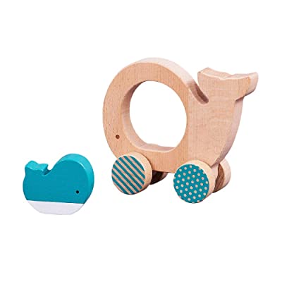 Push-Along Car (Wooden) - Whale