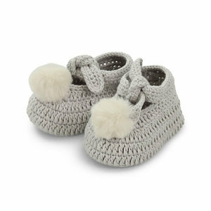 Ollie Faux Fur Bootees - Silver