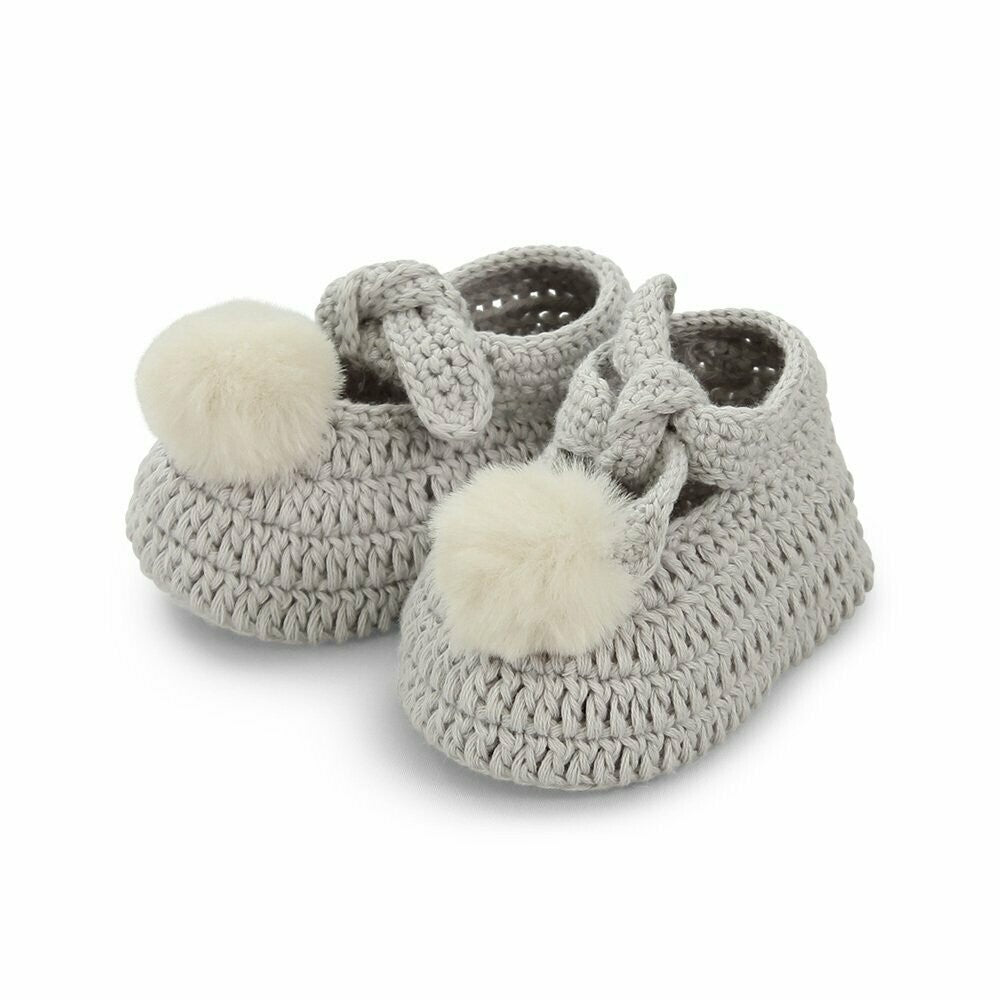 Ollie Faux Fur Bootees - Silver