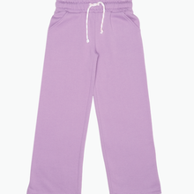 Load image into Gallery viewer, Wide Leg Lilac Fleece Joggers
