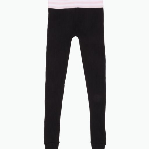 Black Skinny Rib Leggings