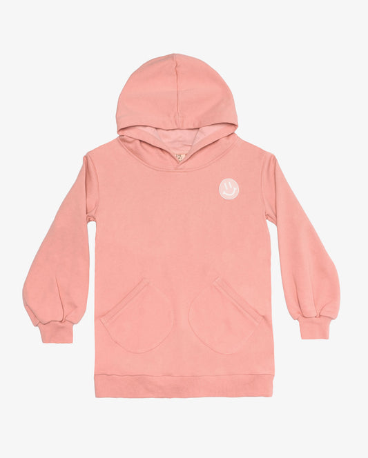 Smiley Jumper Hood - Blush Pink