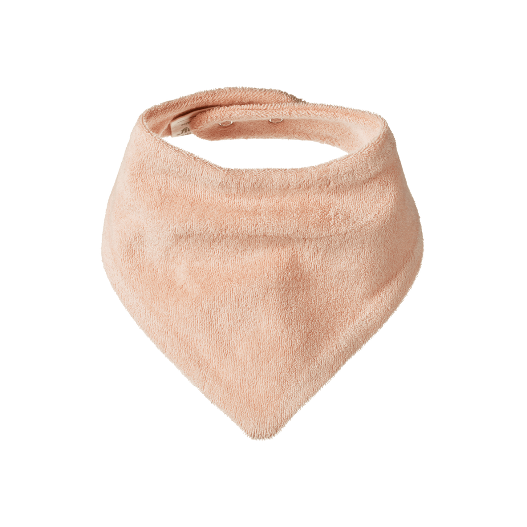 Terry Triangle Bib - Rose Dust
