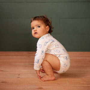 Long Sleeve Bodysuit - Bluegrass Bears