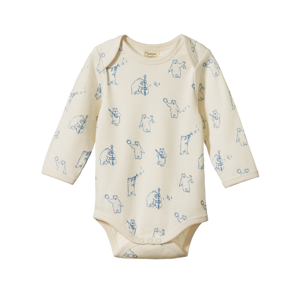 Long Sleeve Bodysuit - Bluegrass Bears
