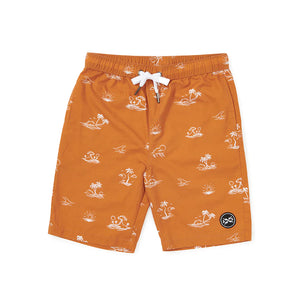 Tropicool Shorts - Burnt Orange