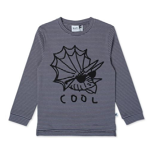 Cool Dino Tee - Storm Stripe