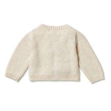 Load image into Gallery viewer, Knitted Ruffle Cardigan - Sand
